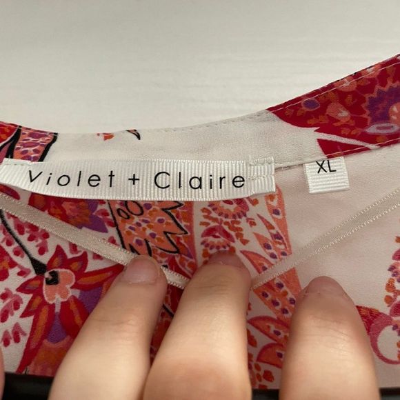 Violet & Claire Women's Button-Down Shirt Multicolor Size XL - Picture 3 of 3